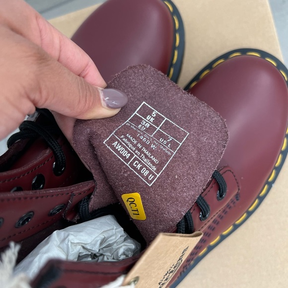 New Dr Martens | 1460 Cherry Red Boots - Picture 3 of 10